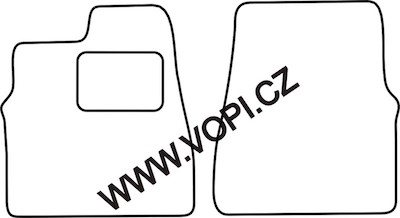 Textil-Autoteppiche Kia Carnival II 2002 - 06/2006 přední sada Carfit (2322)